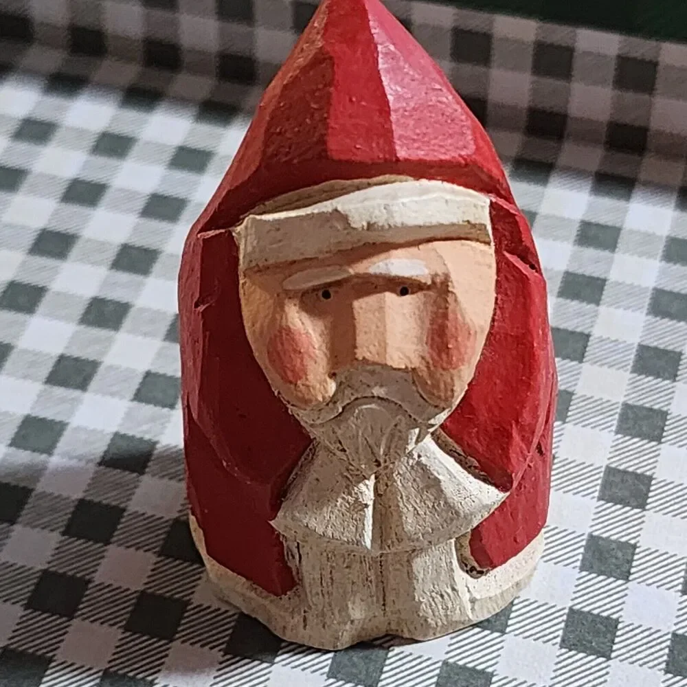 James Haddon Wood folk art Santa